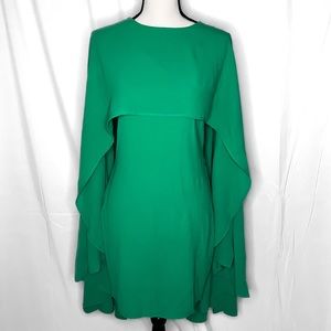 Green Cape Mini Dress Size S